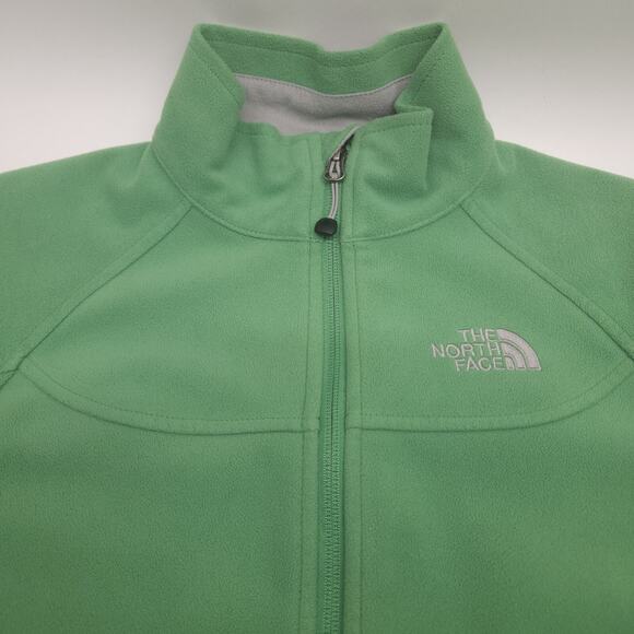 North Face Jacket Women S Green Full Zip Soft Shell Fleece Lined Winter Gorpcore - Picture 5 of 11